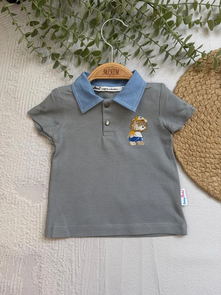 Kot Yakalı Ayıcık Baskılı Alt Üst Takım - 3