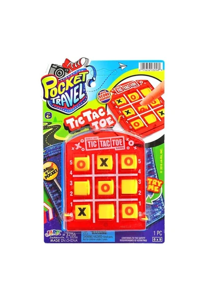JARU POCKET TRAVEL 3256 TİC TAC TOE KARTELA 1 ADET 4+ - 3