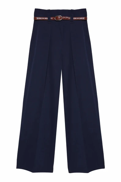 Quzu Kemer Detaylı Kadın Pantolon - 2