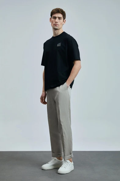 Lufian 111020248 Mask Modern Grafik T- Shirt Erkek Tişort - Resim 4