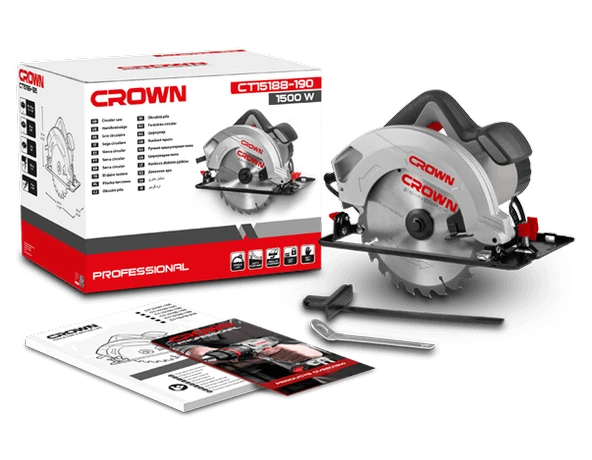 CROWN CT15188 Daire Testere 1500 Watt 190 mm - 6