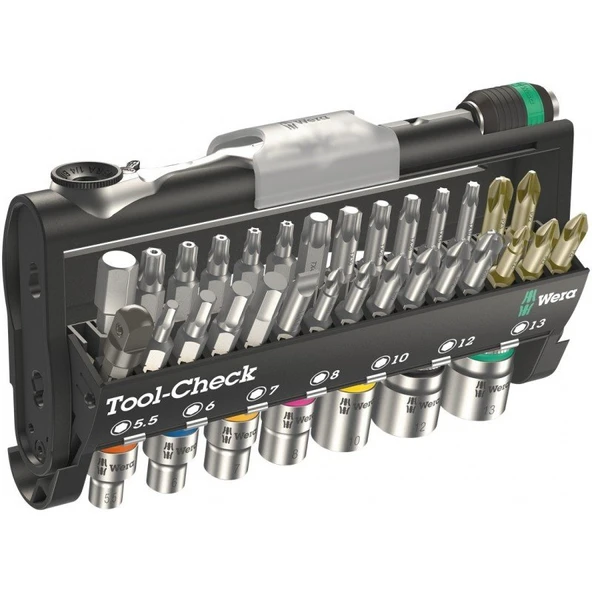 WERA Tool-Check Automotive1 Mini Lokma ve Bits Uç Seti (05200995001) - 6