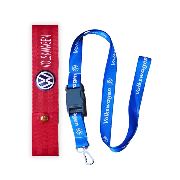 Volkswagen Kırmızı Oto Ayna Askısı & Anahtarlıklı Ayna Ipi / Kırmızı Oto Tampon Dili & Çeki Ipi ürün görseli