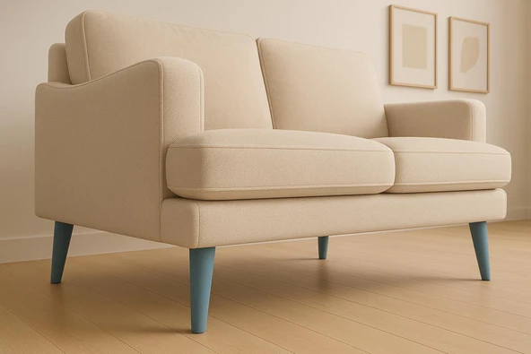 2 Adet Ahşap Ayak 15 Cm Su Yeşili M8 Civatalı Bağlantı Aparatlı Dolap Mobilya Koltuk Kanepe Destek Ayağı Ayakları - Resim 9