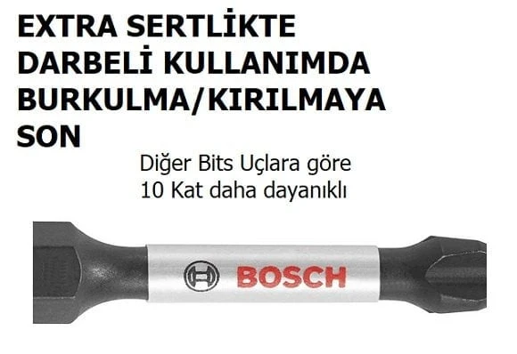 BOSCH PRO Impact Control PH2x150 Yıldız Bits Uç (Torklu Vidalamalar için) - 11