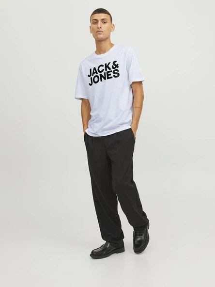 Jack Jones Corp Logo Regular Fit Erkek Tişört 12151955 - 4