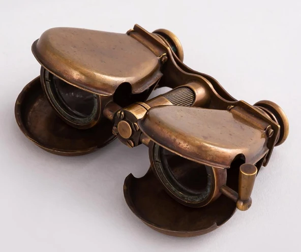 DENİZCİLİK GRUBU-Marine Pirinç Aksesuar-DEKORATİF DÜRBÜN-13x9x3 CM-JTTR38628 ürün görseli