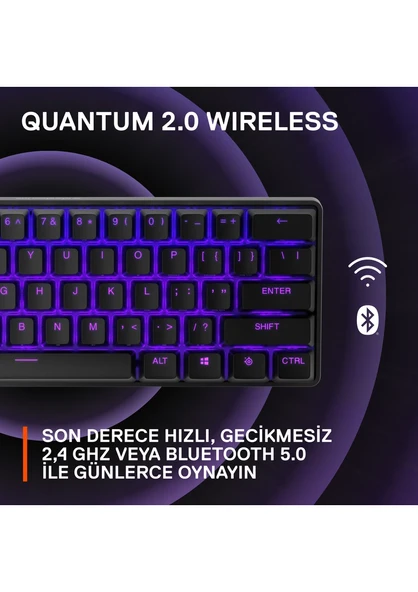 Steelseries Apex Pro Mini Wireless Kablosuz Mekanik Oyuncu Klavyesi - 5