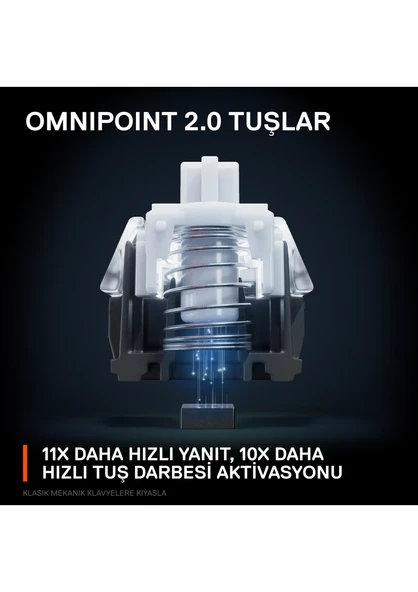Steelseries Apex Pro Mini Wireless Kablosuz Mekanik Oyuncu Klavyesi - 7
