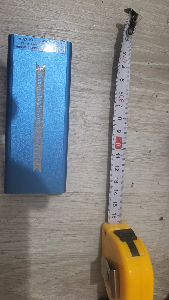 Powerbank mini alüminyum kasa 3000 mah ikinci el sağlam