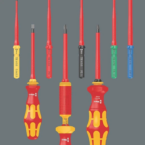 WERA KraftForm Kompact  VDE 17 Parça 1000 Volt İzoleli Tornavida Takımı (05006612001) - 8