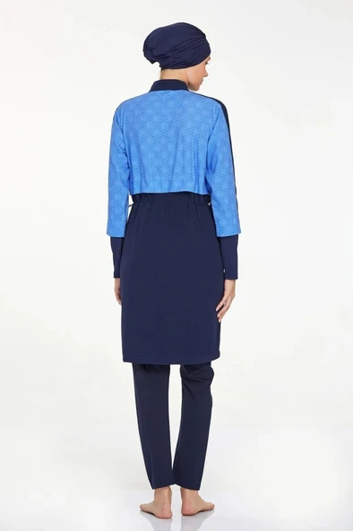 Adasea 4573 Sporcu Lycra Tam Boy Tesettür Mayo - Resim 7