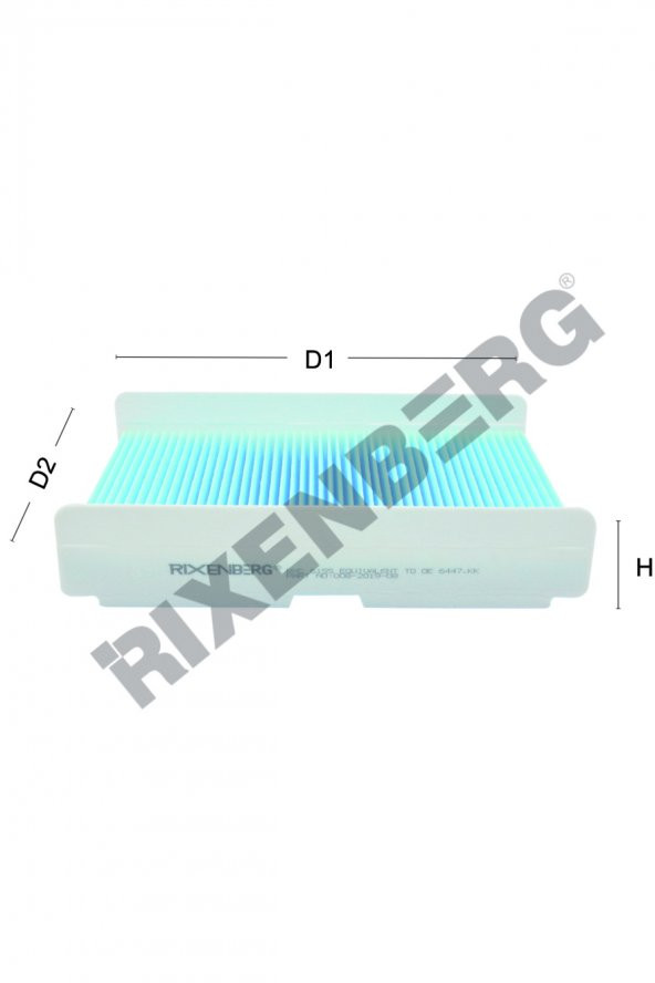 PEUGEOT 1007 1.4i- 1.4HDI- 1.6i- 1.6HDI- 2.0i- 2.0HDI (2002>) POLEN FİLTRESİ ürün görseli