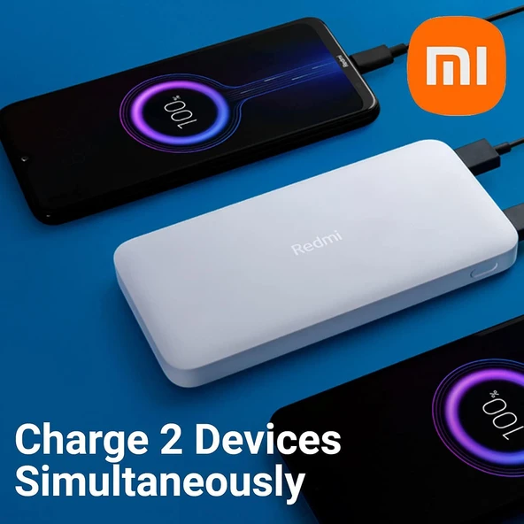 Xiaomi Redmi Power Bank, 10000 mAh, Siyah - 3