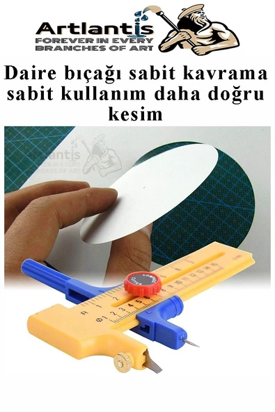 Daire Keser Maket Bıçağı Ayarlanabilir 11 Parça 1 Paket Yüksek Kaliteli PVC Hassas Daire Kesici Kesme Pusula 15cm - Resim 5