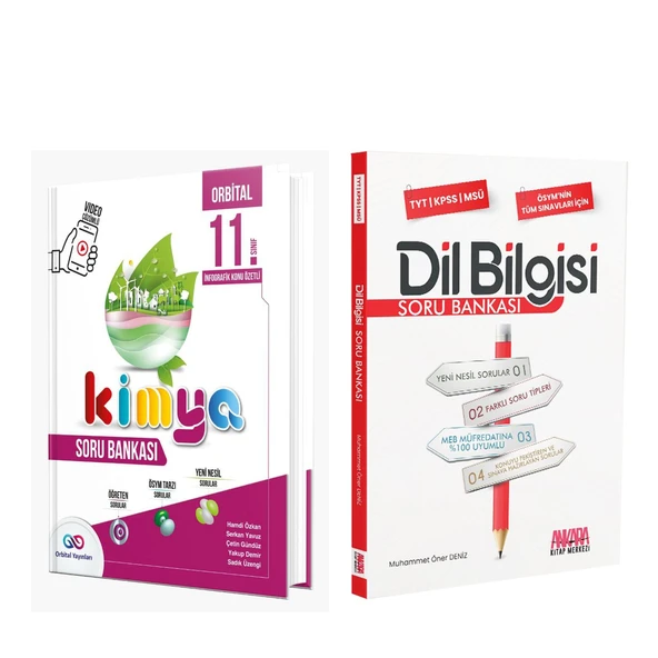 Orbital Yayınları 11. Sınıf Kimya ve AKM Dil Bilgisi Soru Bankası Seti 2 Kitap