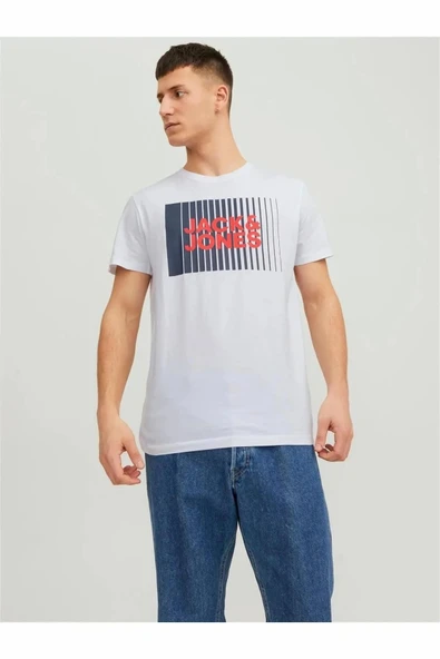 Jack Jones Corp Logo Erkek Tişört 12233999 - 1