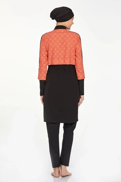 Adasea 4573 Sporcu Lycra Tam Boy Tesettür Mayo - Resim 3