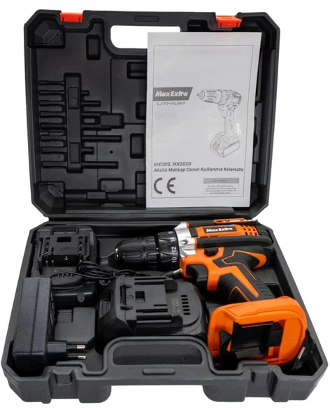 Max Extra MX1815 Matkap Vidalama Çift Akülü 18 Volt 1,5 Amper - 5