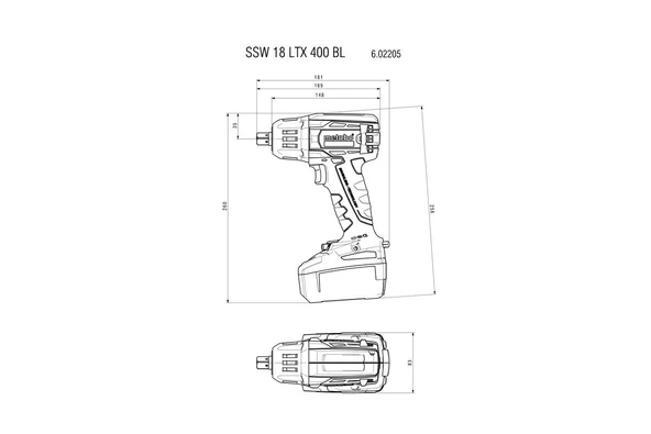 METABO SSW 18 LTX 400 BL Şarjlı Somun Sıkma 18 Volt 5.5 Ah - 4