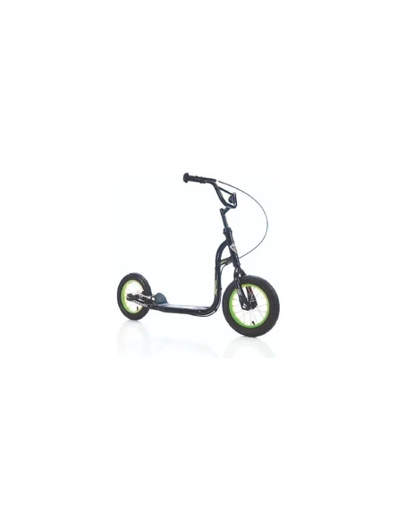Corelli Slippy Alüminyum Kadro 12 Jant Scooter Siyah Yeşil - 1