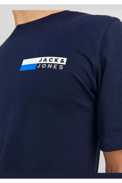 Jack Jones Corp Logo Erkek Tişört 12233999 - Resim 5