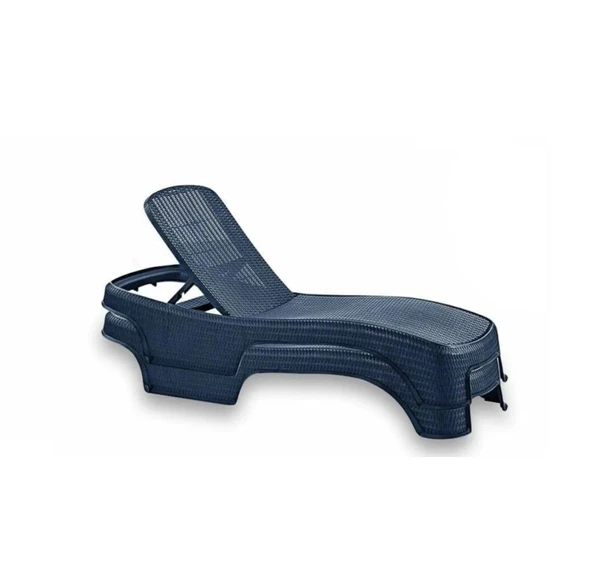 Omnipazar SY-2536 Antrasit Brezza Royal Lüks Rattan Şezlong 2'li Set - 2