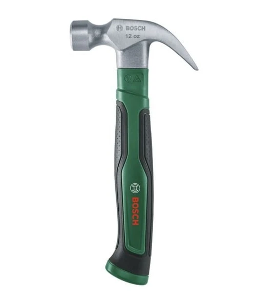 BOSCH 340 gr Orta Boy Yuvarlak Başlı - Çatal Ağızlı Çekiç 12 OZ - 4