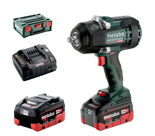 METABO SSW 18 LTX 1450 BL Akülü Somun Sıkma 18 Volt 5.5 Ah ürün görseli
