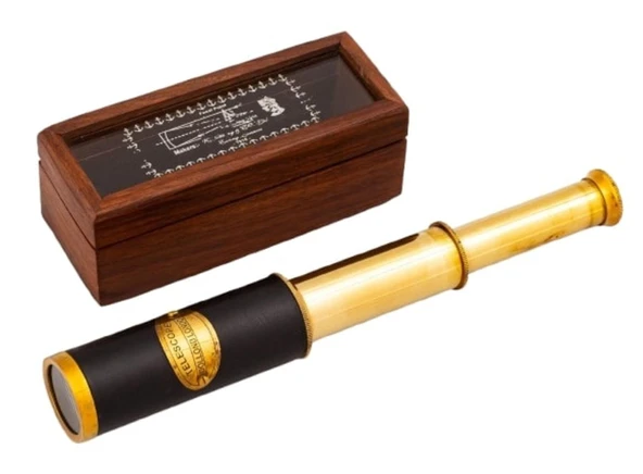 DENİZCİLİK GRUBU-Marine Pirinç Aksesuar-KUTULU DÜRBÜN-16x6x5,5 CM-JTTR1606 ürün görseli