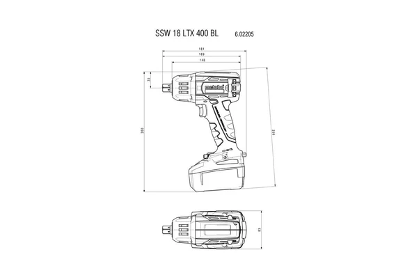 METABO SSW 18 LTX 400 BL Şarjlı Somun Sıkma 18 Volt 5.5 Ah - 4