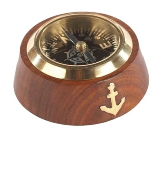DENİZCİLİK GRUBU-Marine Pirinç Aksesuar-PUSULA-7x7x4 CM-JTTR2703 ürün görseli
