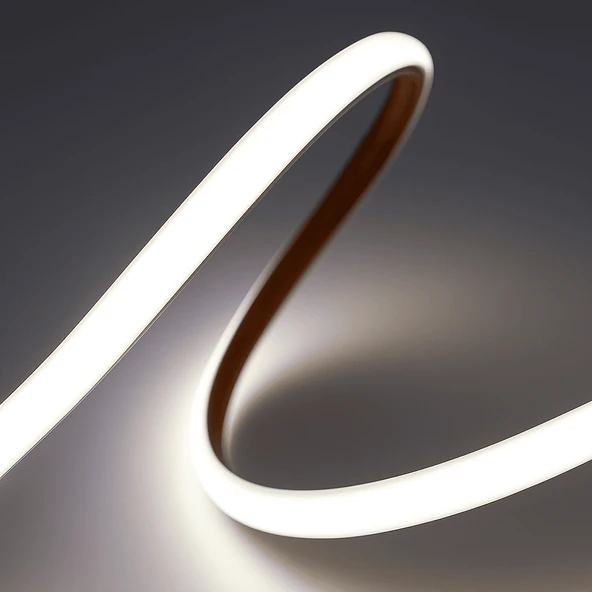 COB LED Şerit 5m 12V Beyaz Işık 320LED/m 8mm IP20 Adaptör ve Dokunmatik Tuş Dahil Yapışkanlı Aydınlatma Hortumu - 6