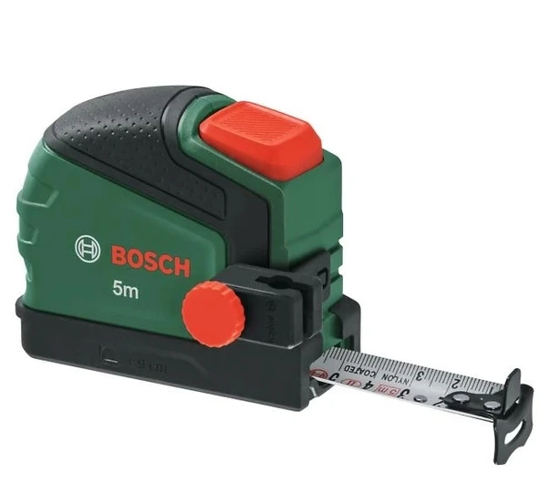 Bosch Şerit Metre 5m metrik ( Otomatik kilit fonksiyonu ve akıllı kalem klipsli )