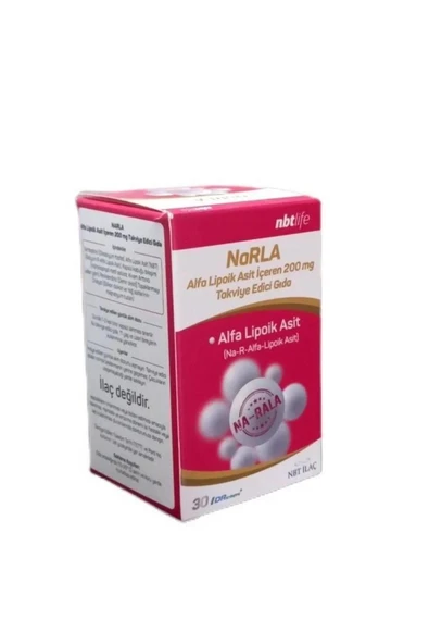 Nbt Life Narla Alfa Lipoik Asit 30 Kapsül (ALPHA LİPOİC ACİD) 8680645530234