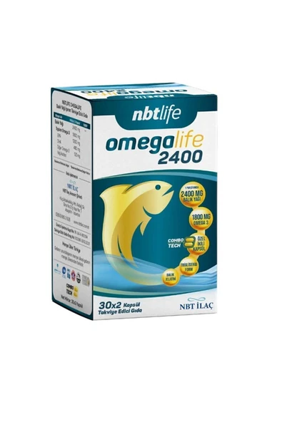 NBTLIFE Omegalife 2400 60 Kapsül 8680645530609