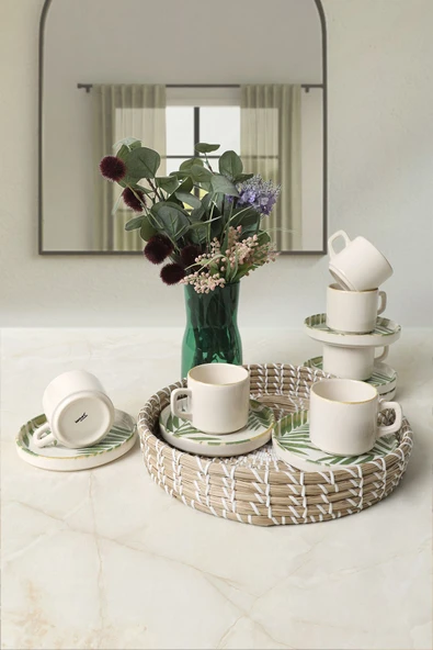 Keramika Forest Stackable Çay Takımı 12 Parça 6 Kişilik 23053-54 - 3