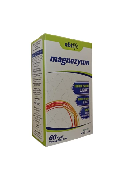 Nbt Life Magnezyum P5p Vitamin B6 Içeren 60 Kapsül 8680645530371