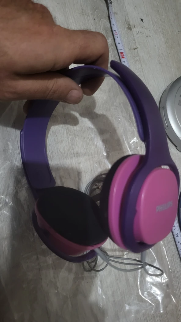 Philips kadın kulaklik pembe mor ikinci el sağlam