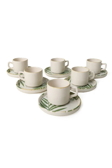 Keramika Forest Stackable Çay Takımı 12 Parça 6 Kişilik 23053-54 - 7