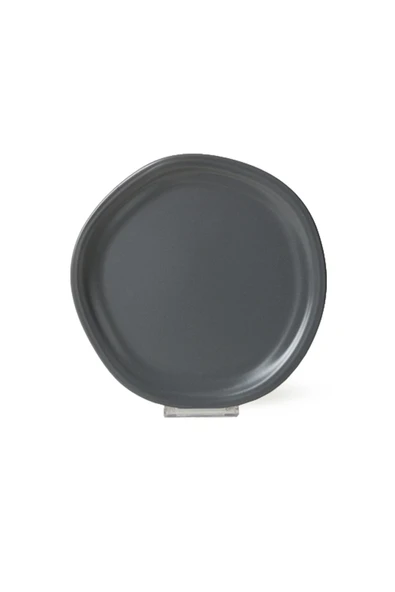 Keramika Mat Gri Bloom Pasta Tabağı 24 Cm 6 Adet 959 - 6