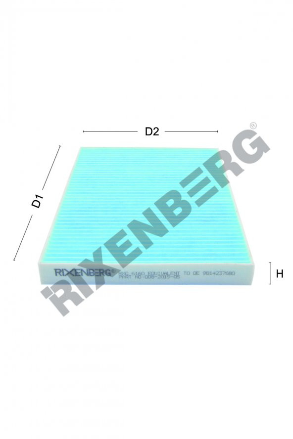 CITROEN C- ELYSEE 1.2 VTI- 1.6 VTI- 1.6 HDI (2018>) POLEN FİLTRESİ ürün görseli