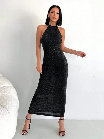 Simli Buzi Elbise - 6