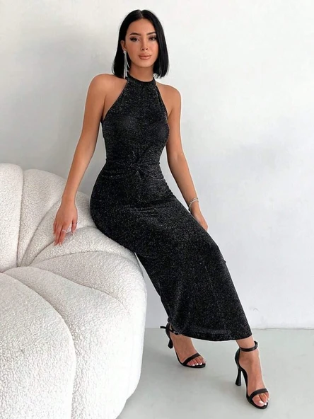 Simli Buzi Elbise - 2