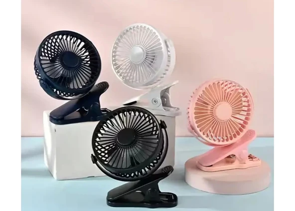 Fan Masaüstü 3 Kademeli Şarjlı Taşınabilir Qtop F9 - Resim 2