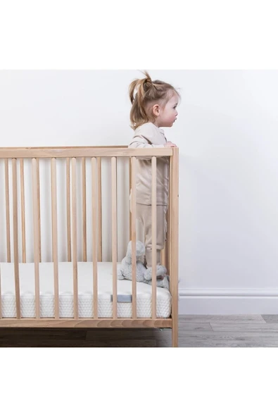 mc.pierobaby Yumuşak Pamuklu Ortopedik Bebek Yatağı Park Beşik Oyun Parkı Yatağı 50 X 80 7cm - Resim 3