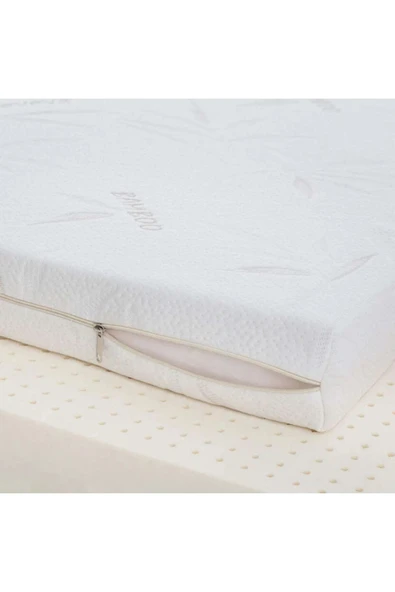 mc.pierobaby Bambu Ortopedik Bebek Yatağı Oyun Parkı Yatağı Mobilya-Ahşap Beşik Oyun Park Yatak 10CM - Resim 4