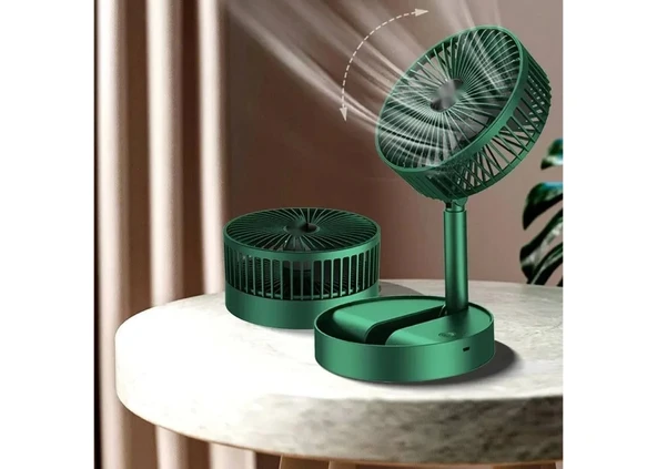 Fan Masaüstü 3 Kademeli Şarjlı Katlanabilir Qtop F16 - Resim 2