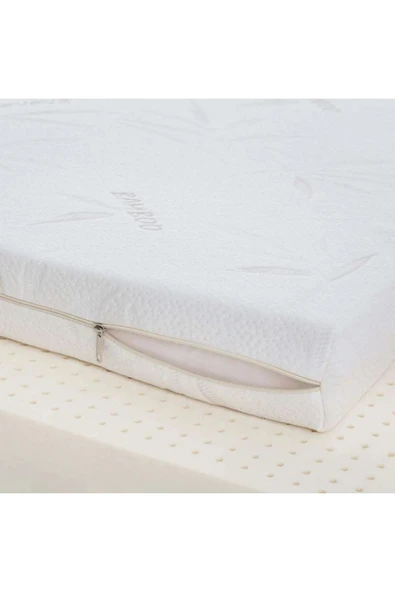 mc.pierobaby Ortopedik Ortopedik Bambu Bebek Yatağı Park Beşik Yatağı Çocuk Yatakları Oyun Parkı Yatağı 7 Cm - Resim 5