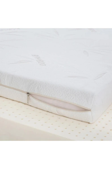 Global Ortopedik Bambu Bebek Yatağı Park Beşik Yatağı Çocuk Yatakları Oyun Parkı Yatağı 7 Cm - Resim 2